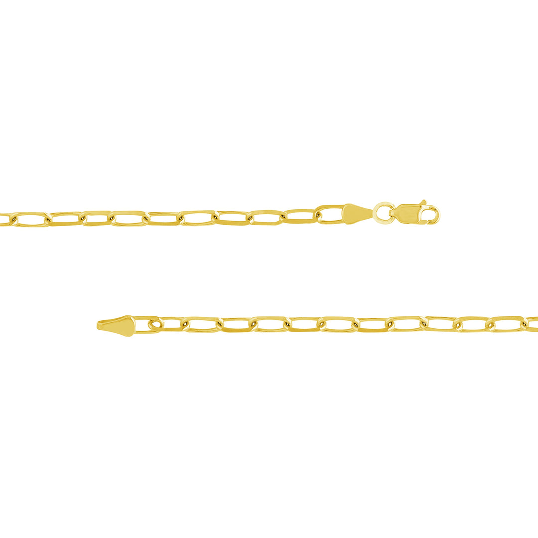 4mm Paper Clip Chain with Lobster Lock