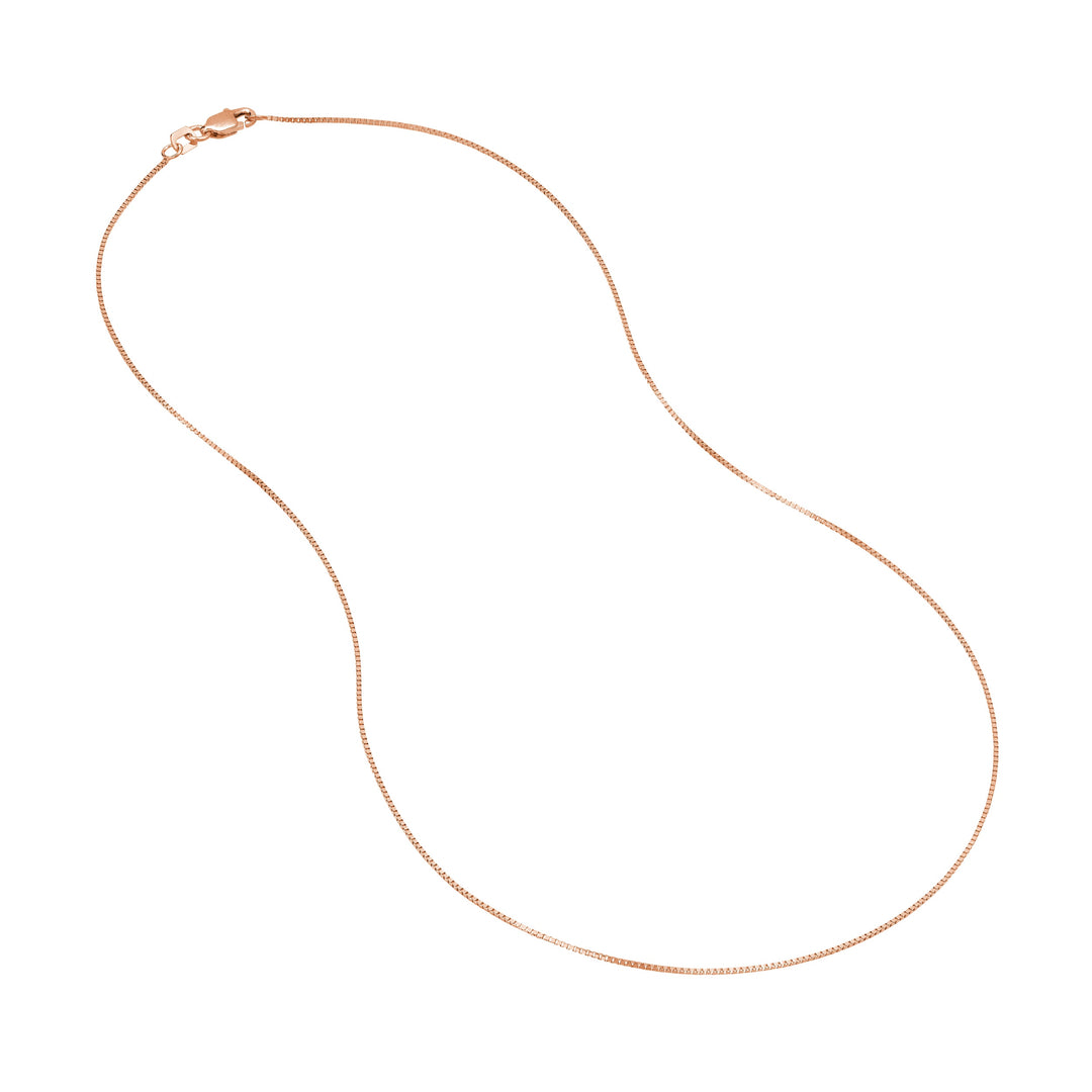 0.66mm Box Chain with Lobster Lock