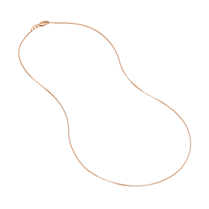 0.66mm Box Chain with Lobster Lock