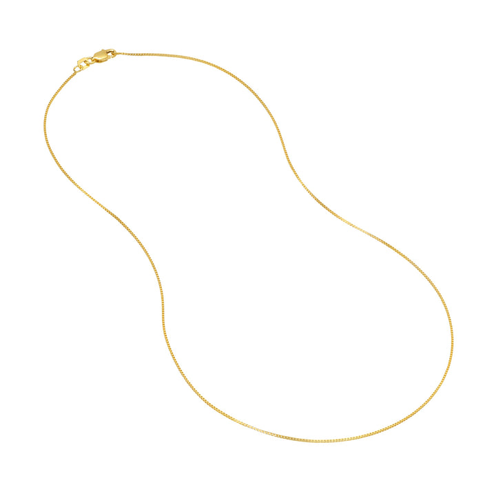 0.66mm Box Chain with Lobster Lock