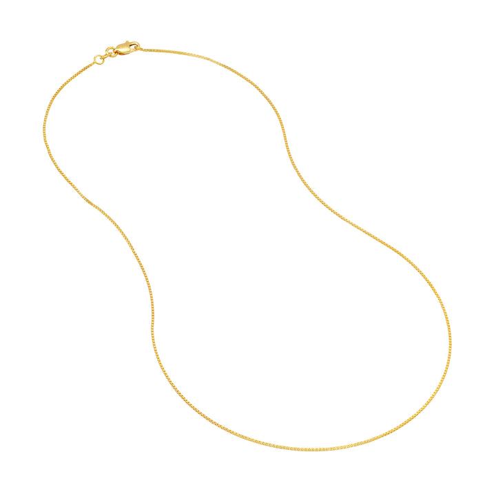 0.73mm Box Chain with Lobster Lock