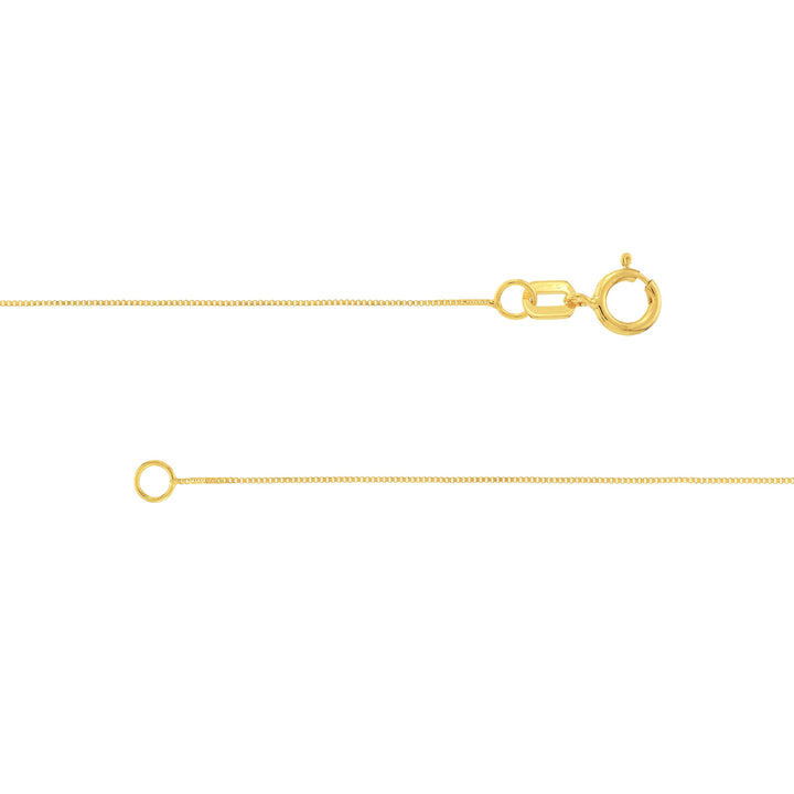 0.42mm Box Chain with Spring Ring