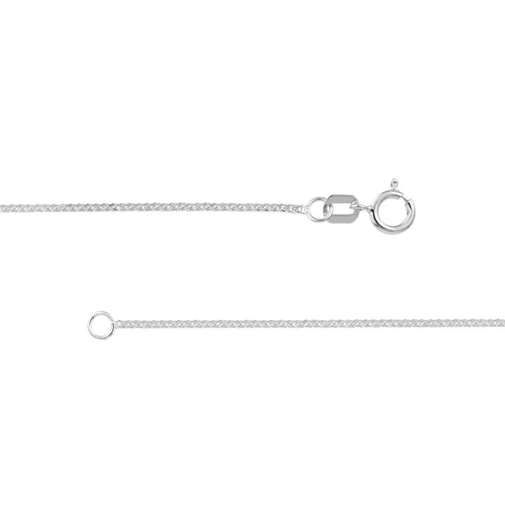 1.17mm Square Wheat Chain with Spring Ring