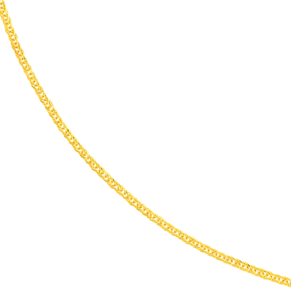1.17mm Square Wheat Chain with Spring Ring