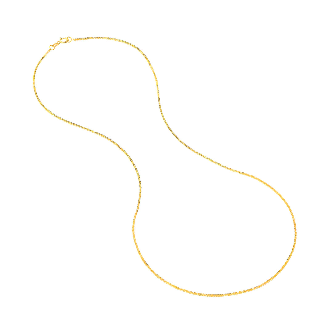 1.17mm Square Wheat Chain with Spring Ring