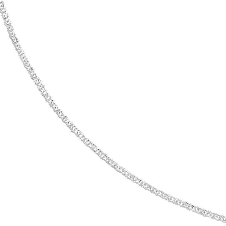 1.17mm Square Wheat Chain with Spring Ring