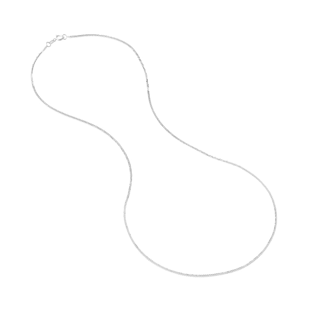 1.17mm Square Wheat Chain with Spring Ring