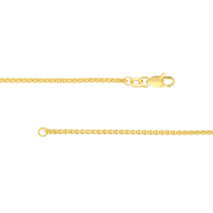 1.5mm Wheat Chain with Lobster Lock