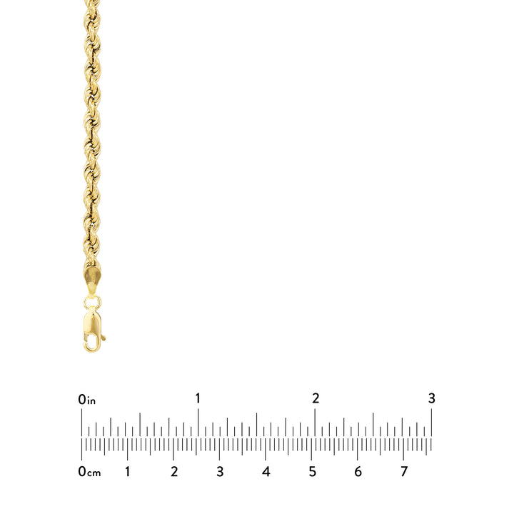 4mm Light Rope Chain with Lobster Lock