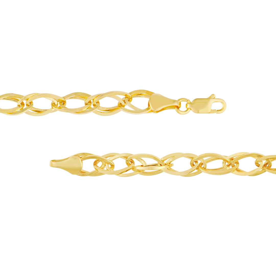 Square Wire Hollow Link Bracelet