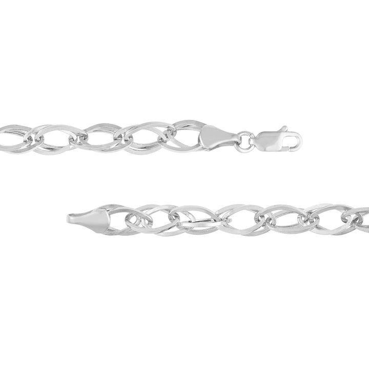 Square Wire Hollow Link Bracelet