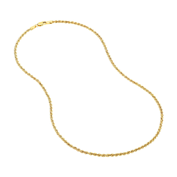 2mm Light Rope Chain with Lobster Lock