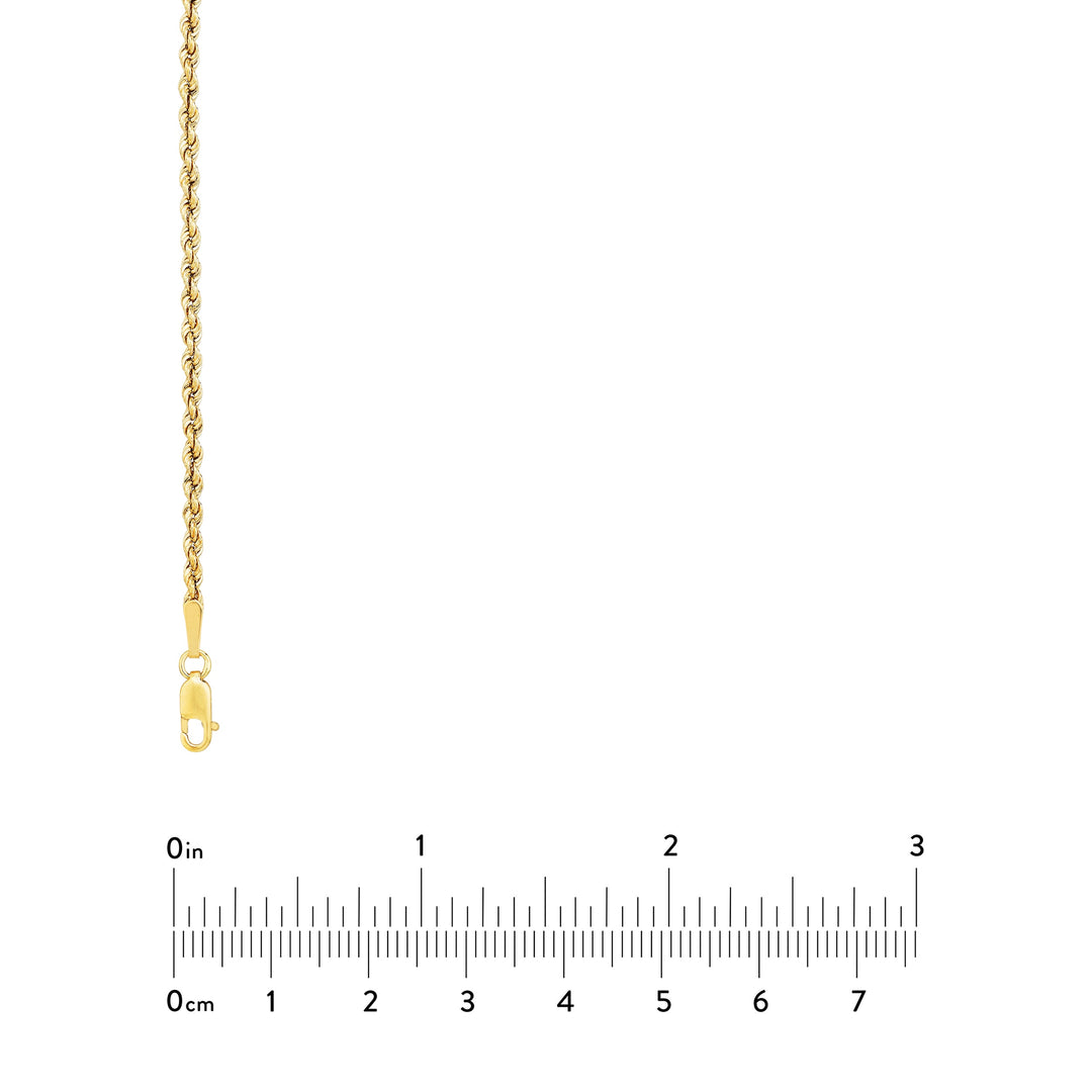 2mm Light Rope Chain with Lobster Lock