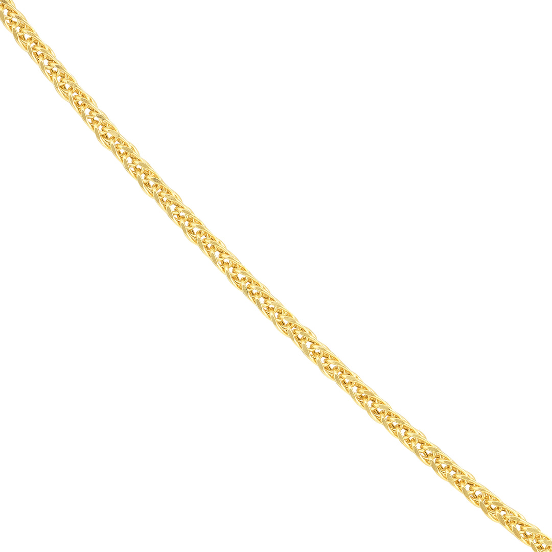 1.75mm Square Wheat Chain with Lobster Lock