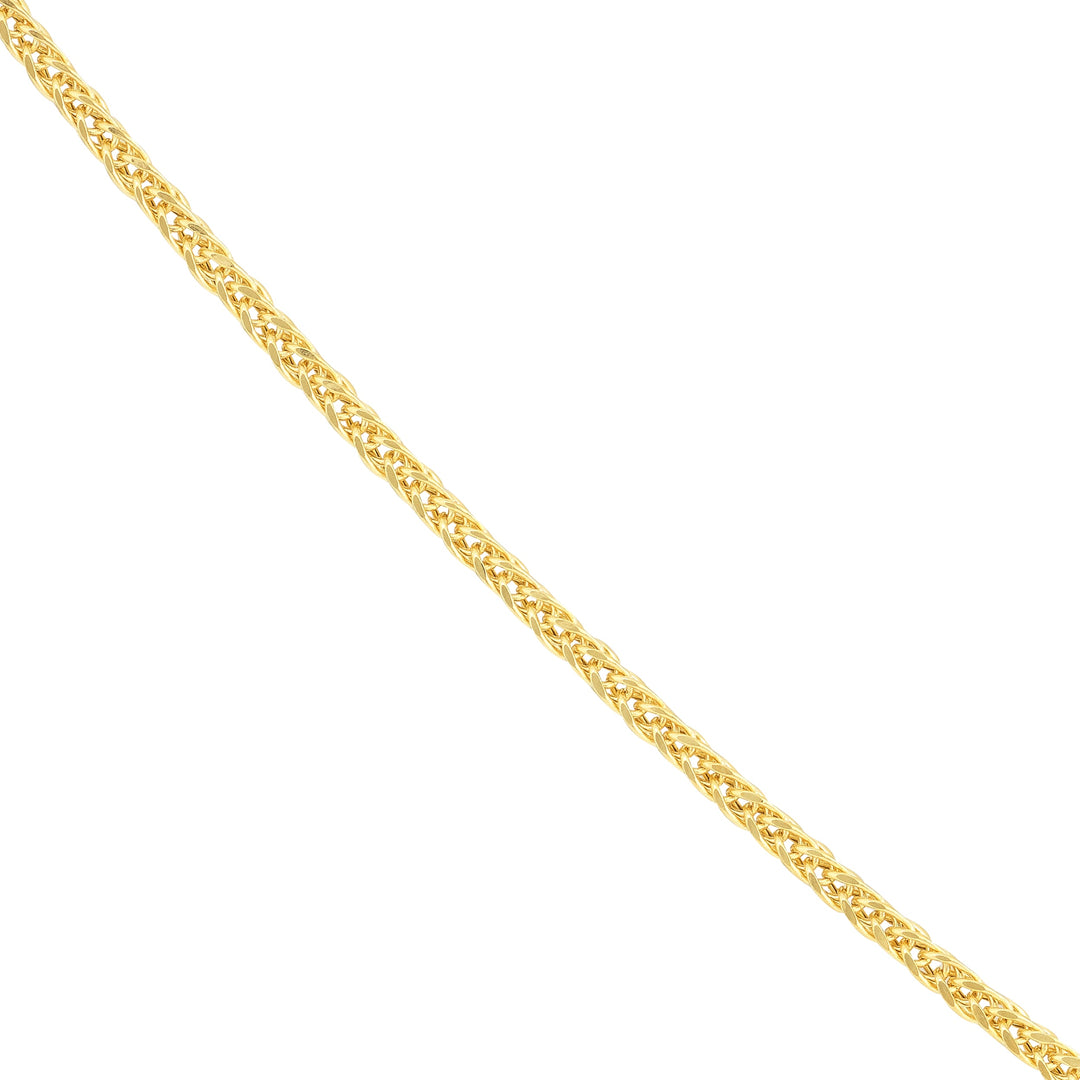 1.75mm Square Wheat Chain with Lobster Lock