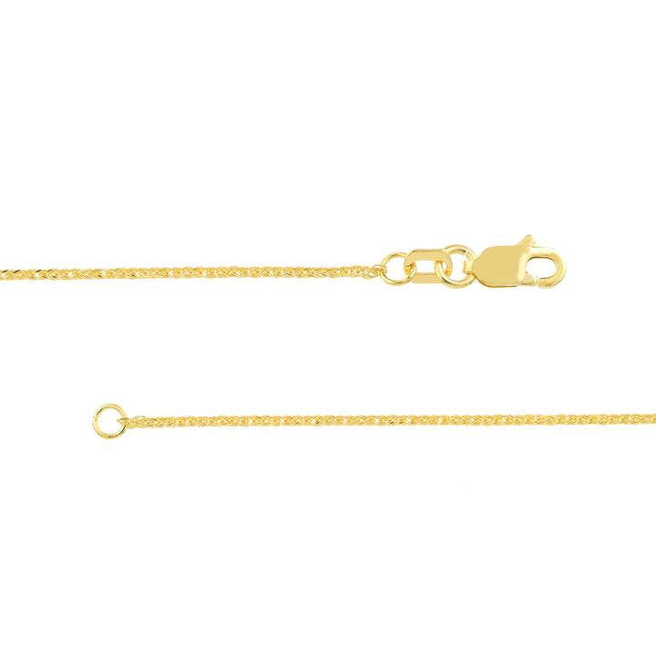 1.17mm D/C Square Wheat Chain with Lobster Lock