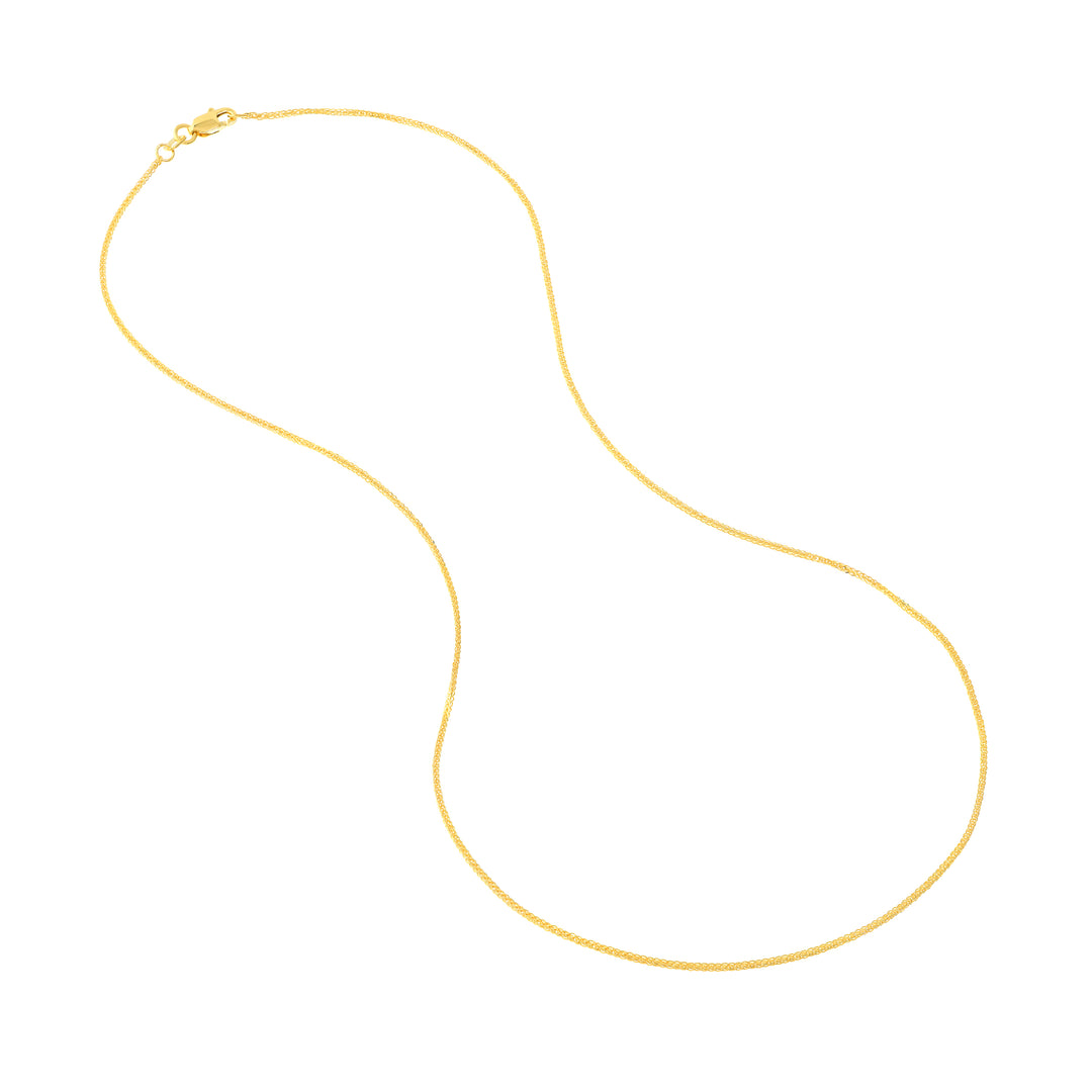 1.17mm D/C Square Wheat Chain with Lobster Lock