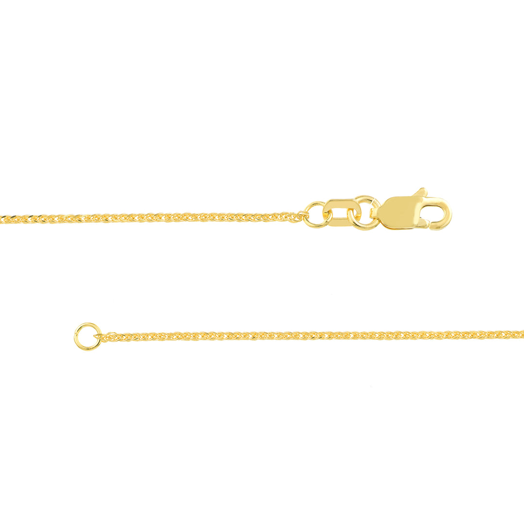 1.17mm D/C Square Wheat Chain with Lobster Lock
