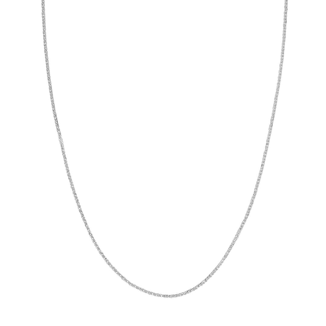 Sterling Silver 1.25mm Square Wheat Chain