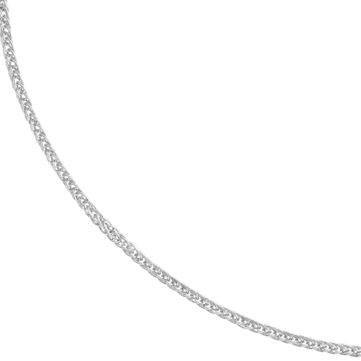 Sterling Silver 1.25mm Square Wheat Chain