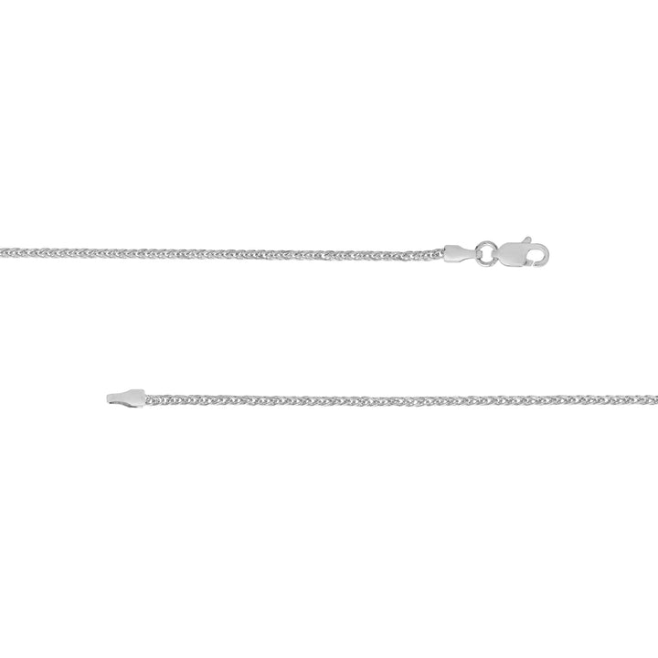 Sterling Silver 1.25mm Square Wheat Chain