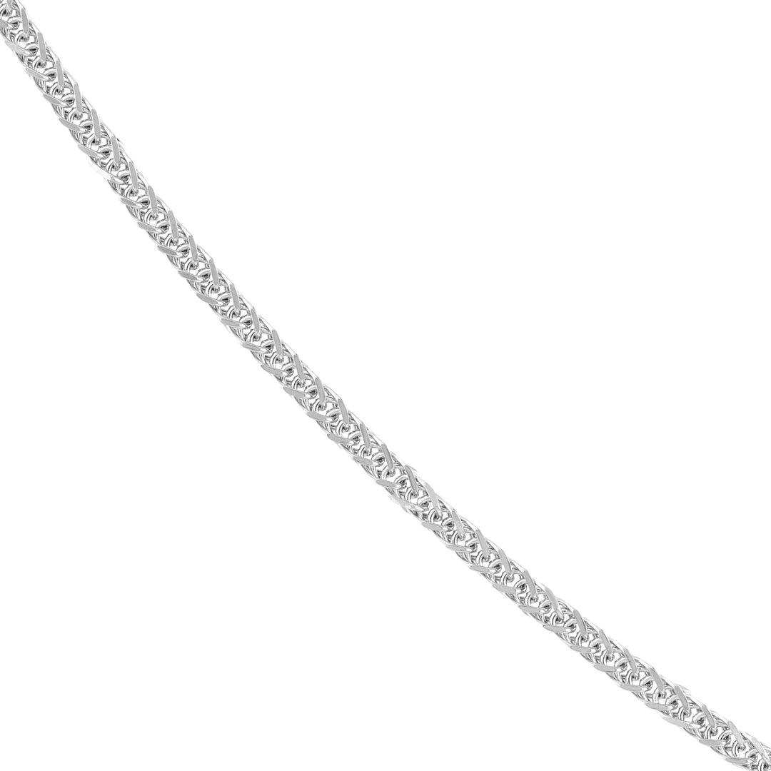 Sterling Silver 2.9mm Square Wheat Chain