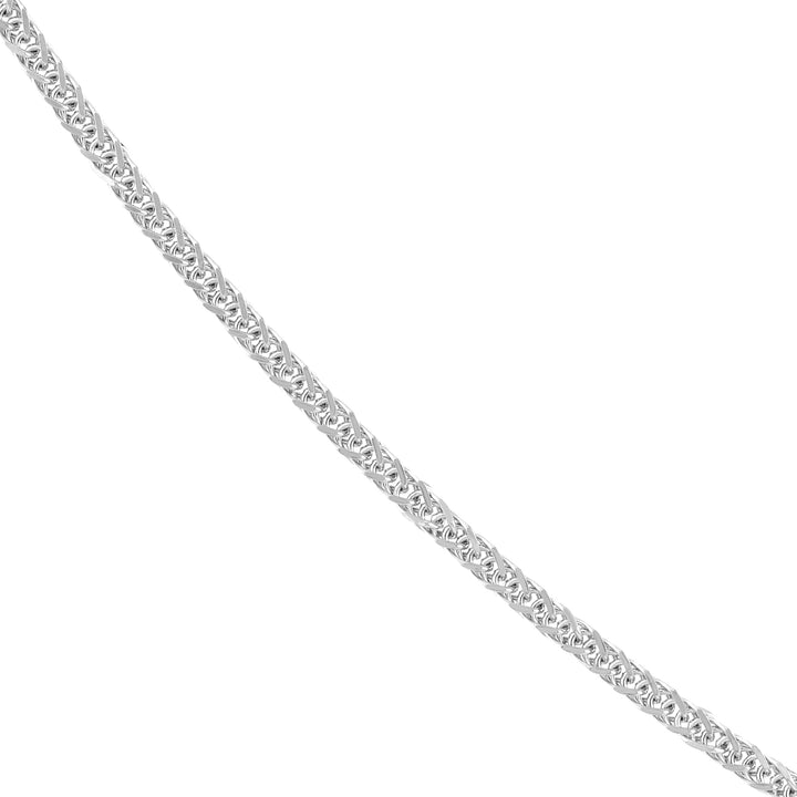 Sterling Silver 2.9mm Square Wheat Chain