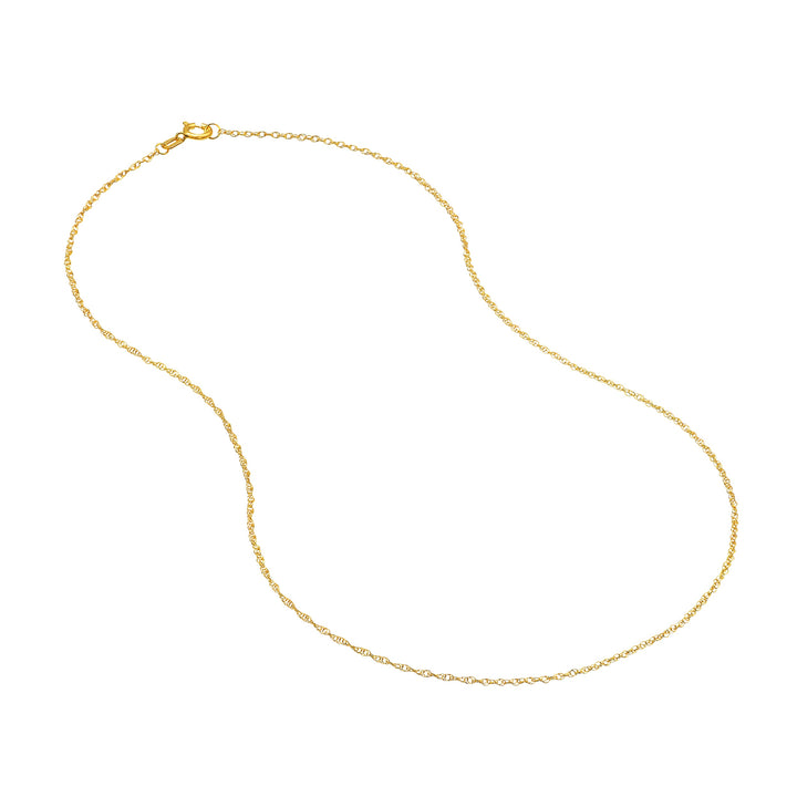 1.2mm Pendant Rope Chain with Spring Ring