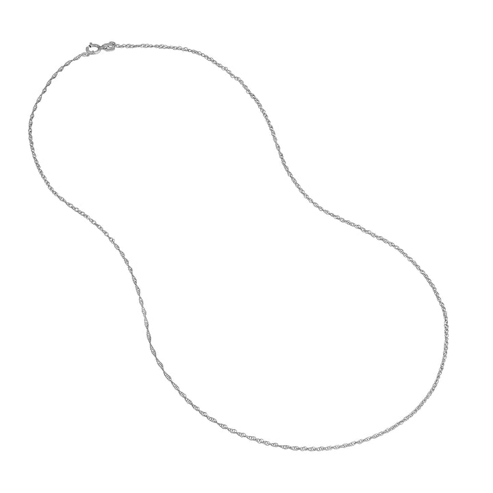 Sterling Silver 1.2mm Pendant Rope Chain