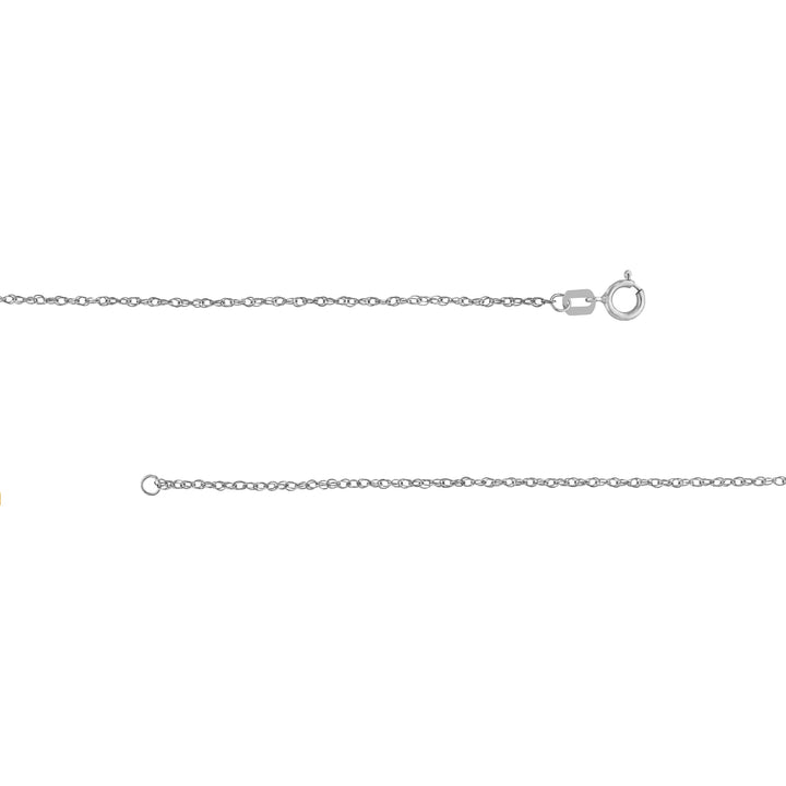 Sterling Silver 1.2mm Pendant Rope Chain
