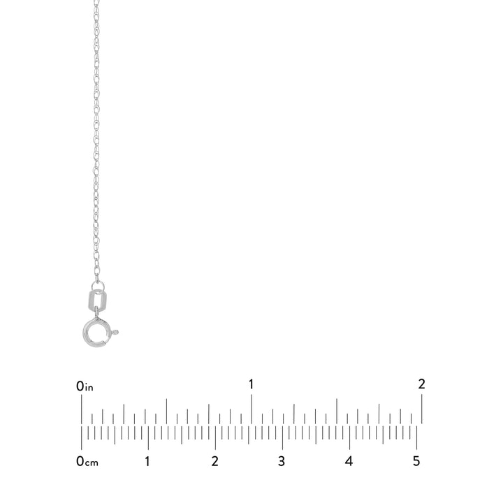 Sterling Silver 1.2mm Pendant Rope Chain