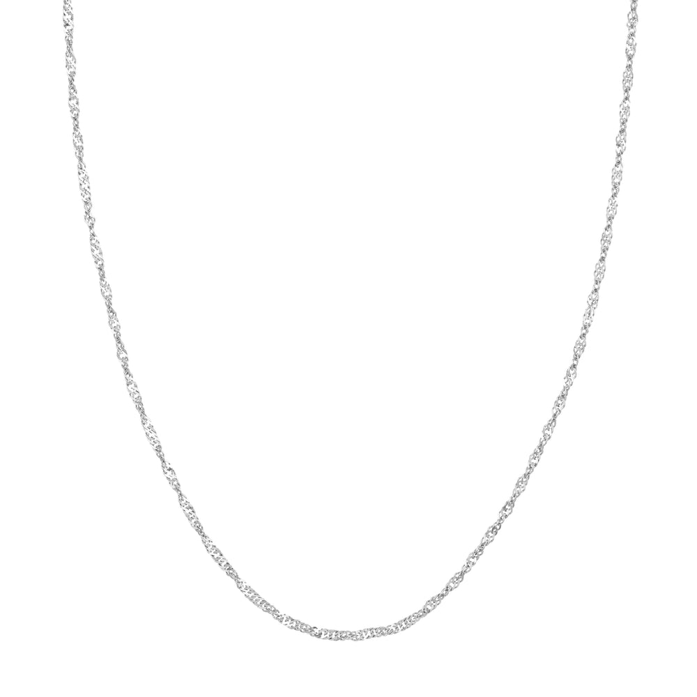 Sterling Silver 2.2mm Singapore Chain