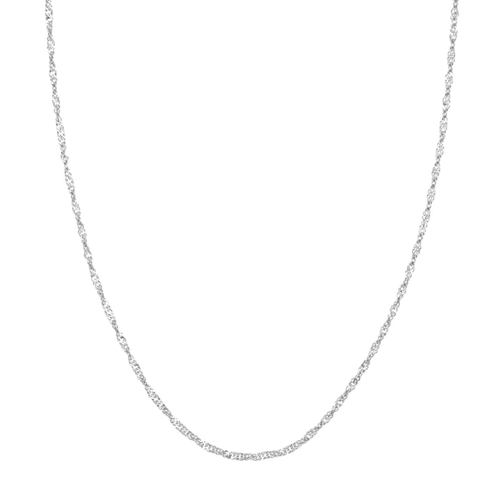 Sterling Silver 2.2mm Singapore Chain