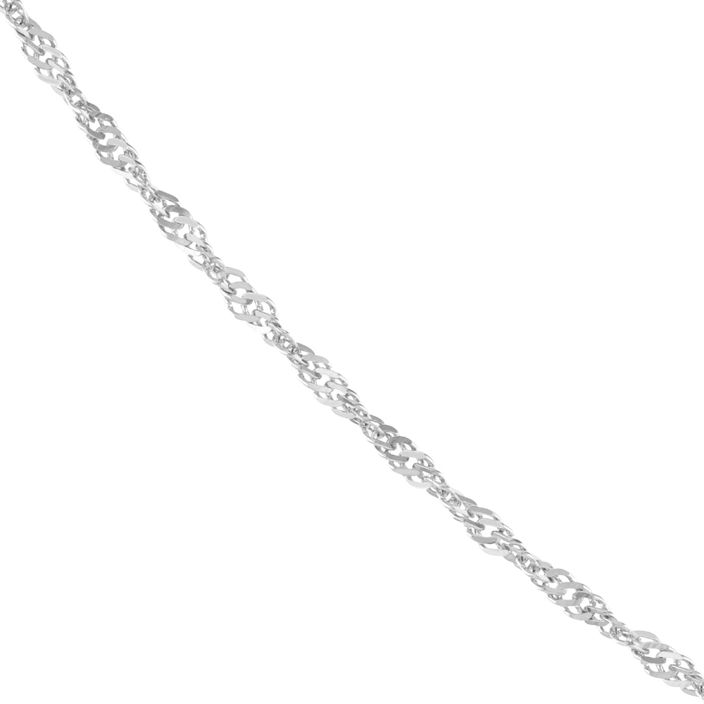 Sterling Silver 2.2mm Singapore Chain