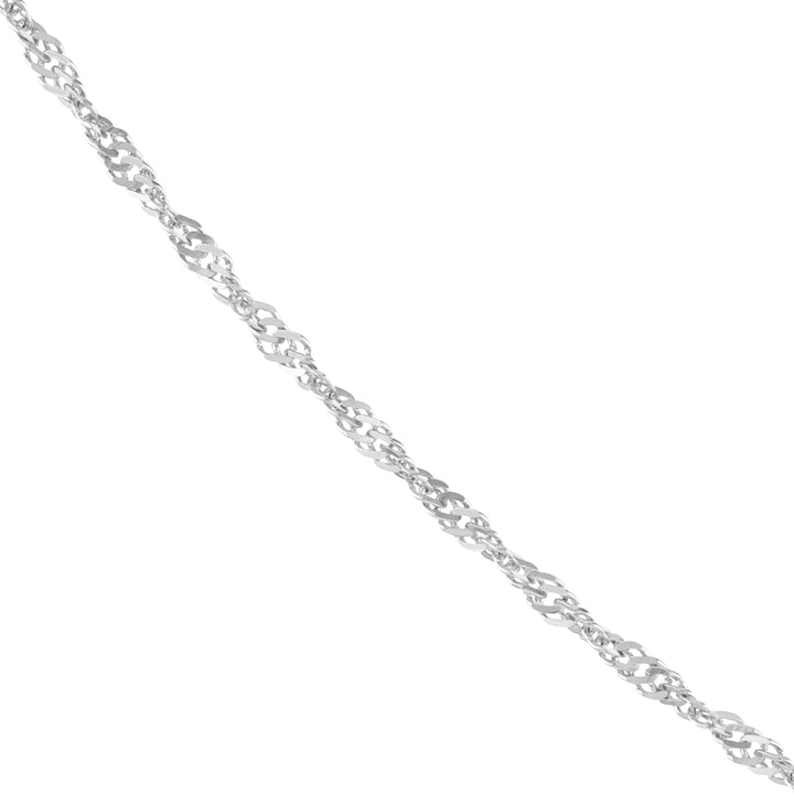 Sterling Silver 2.2mm Singapore Chain