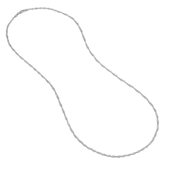 Sterling Silver 2.2mm Singapore Chain