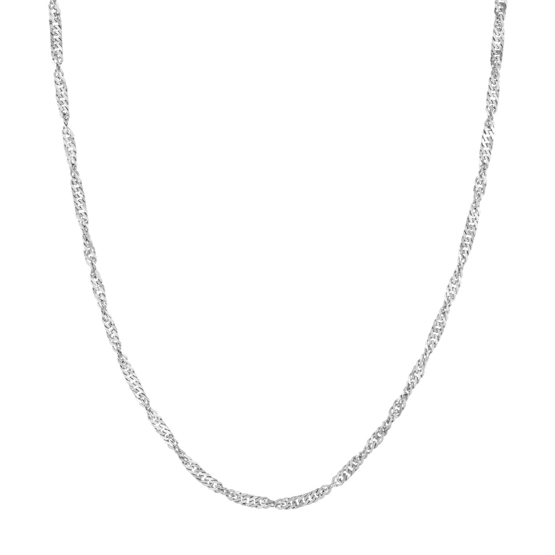 Sterling Silver 3.1mm Singapore Chain