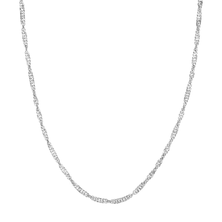 Sterling Silver 3.1mm Singapore Chain