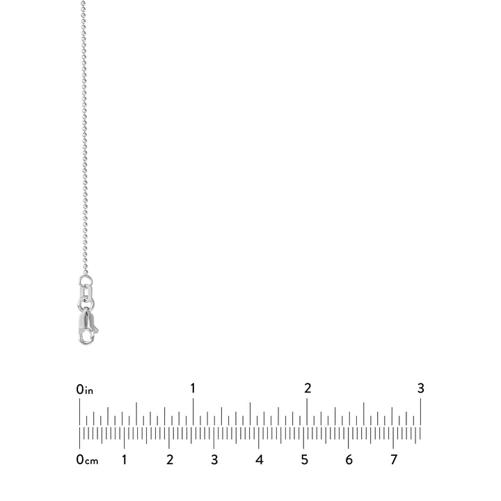 Sterling Silver 1mm Bead Chain