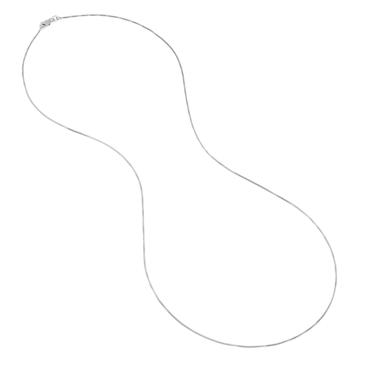 Sterling Silver 0.66mm Box Chain with Lobster Lock