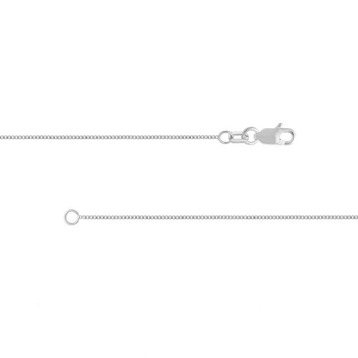Sterling Silver 0.66mm Box Chain with Lobster Lock