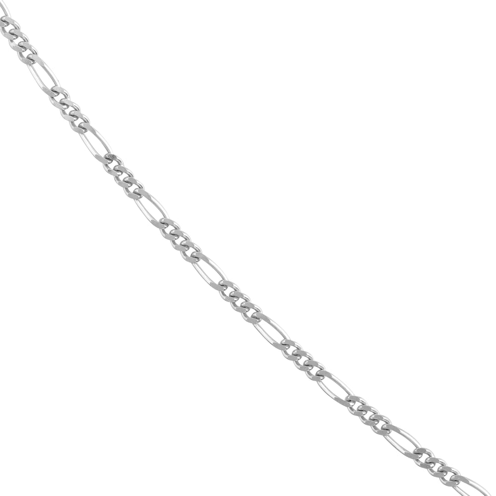 Sterling Silver 1.9mm Figaro Chain with Lobster Lock