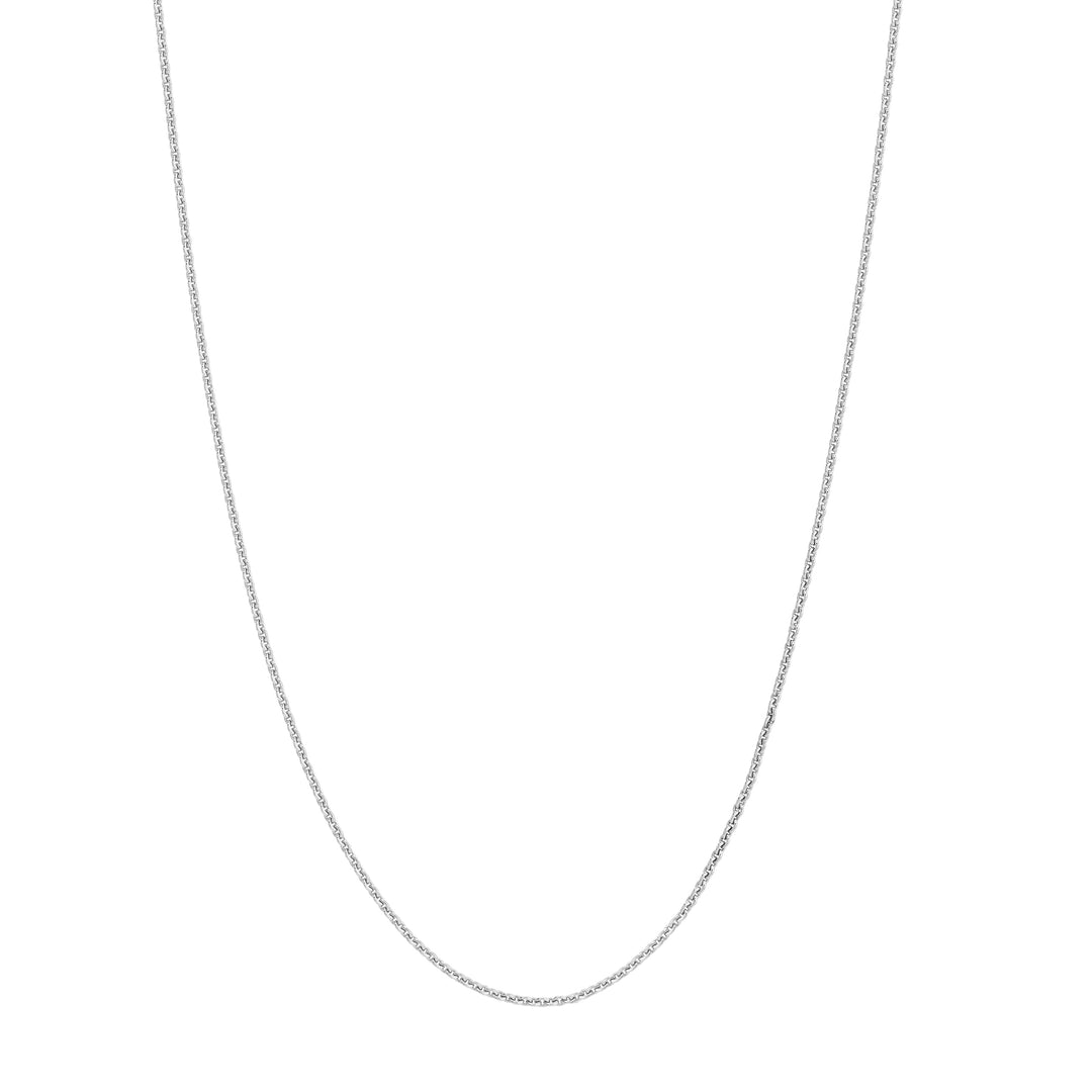 Sterling Silver 0.9mm Cable Chain with Spring Ring