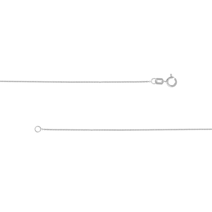 Sterling Silver 0.9mm Cable Chain with Spring Ring