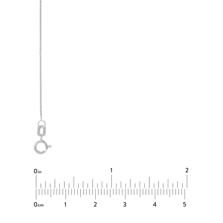 Sterling Silver 0.9mm Cable Chain with Spring Ring