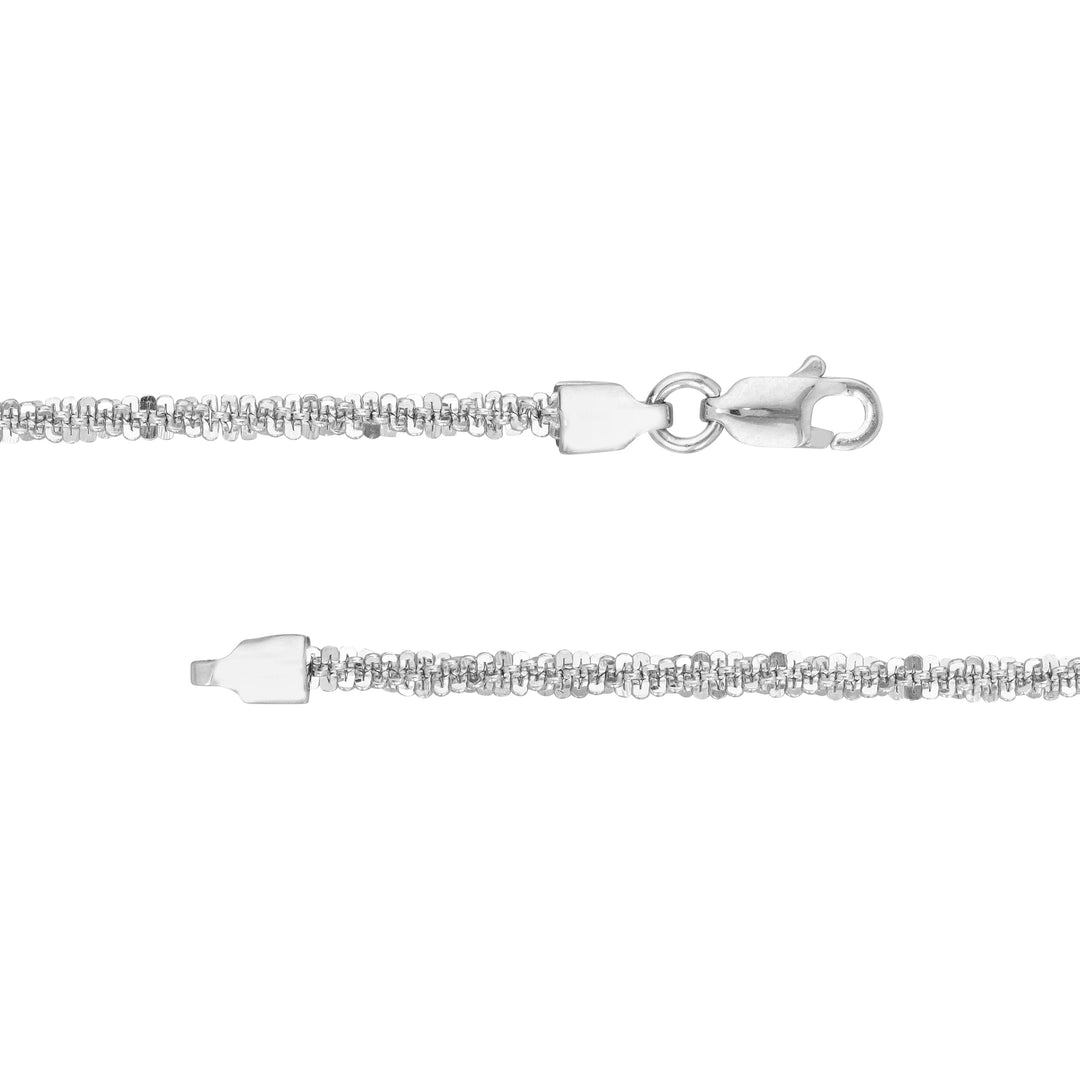 Sterling Silver 2.25mm Sparkle Chain with Lobster Lock