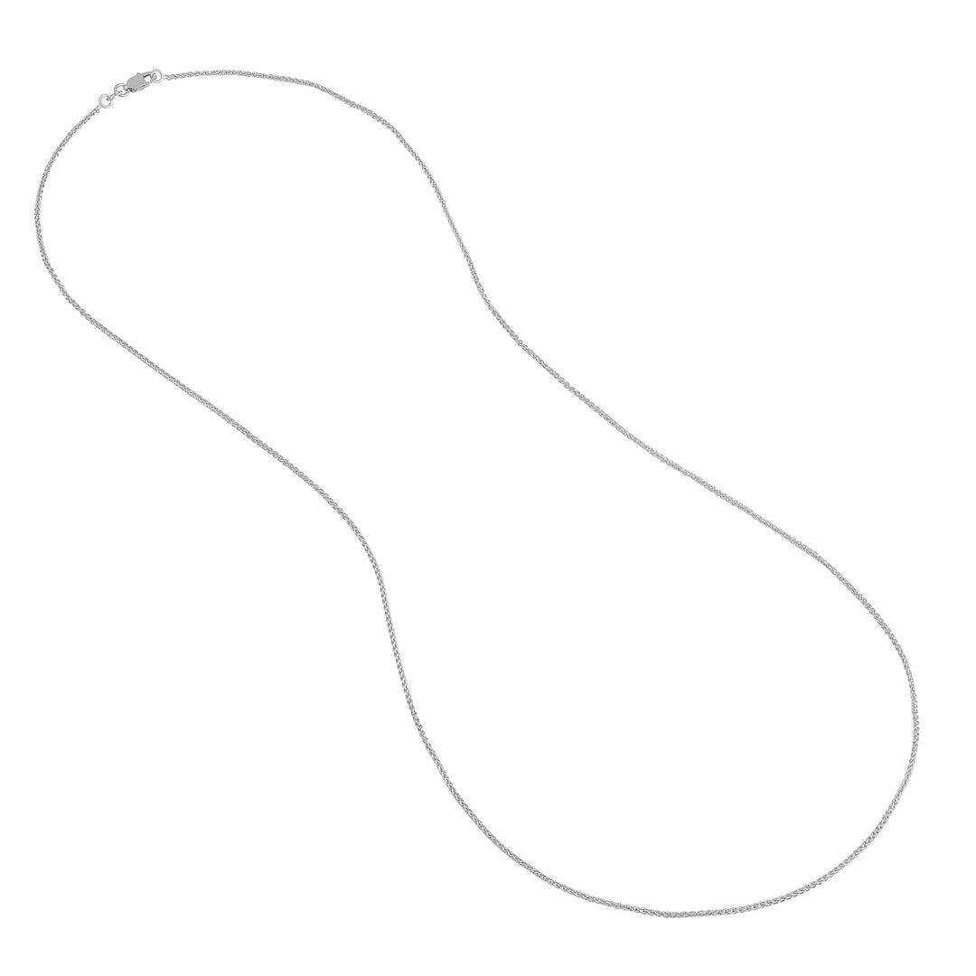 Sterling Silver 1.25mm Wheat Chain with Lobster Lock