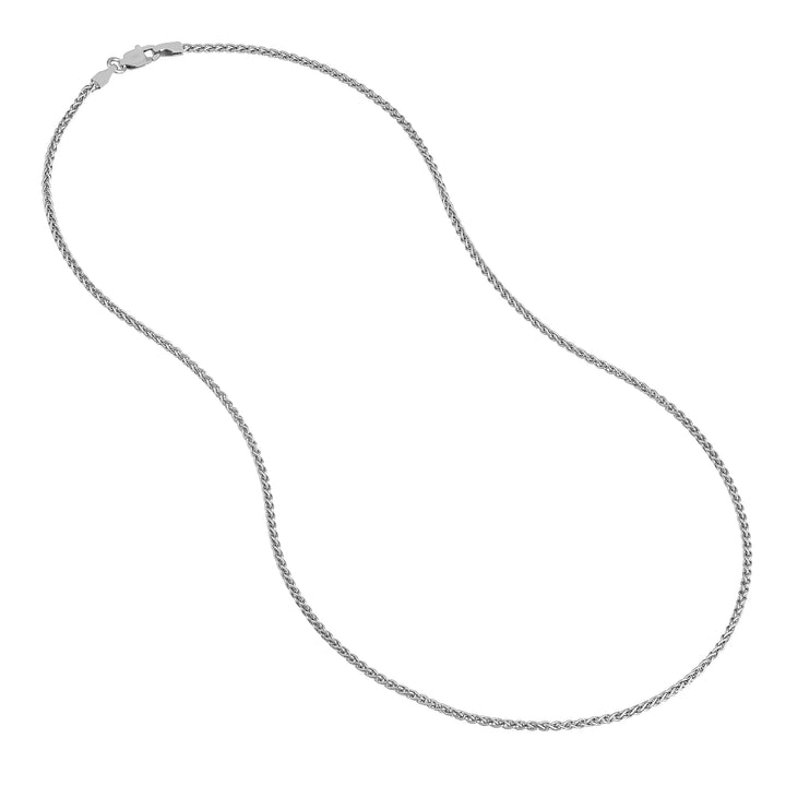 Sterling Silver 1.65mm Wheat Chain with Lobster Lock