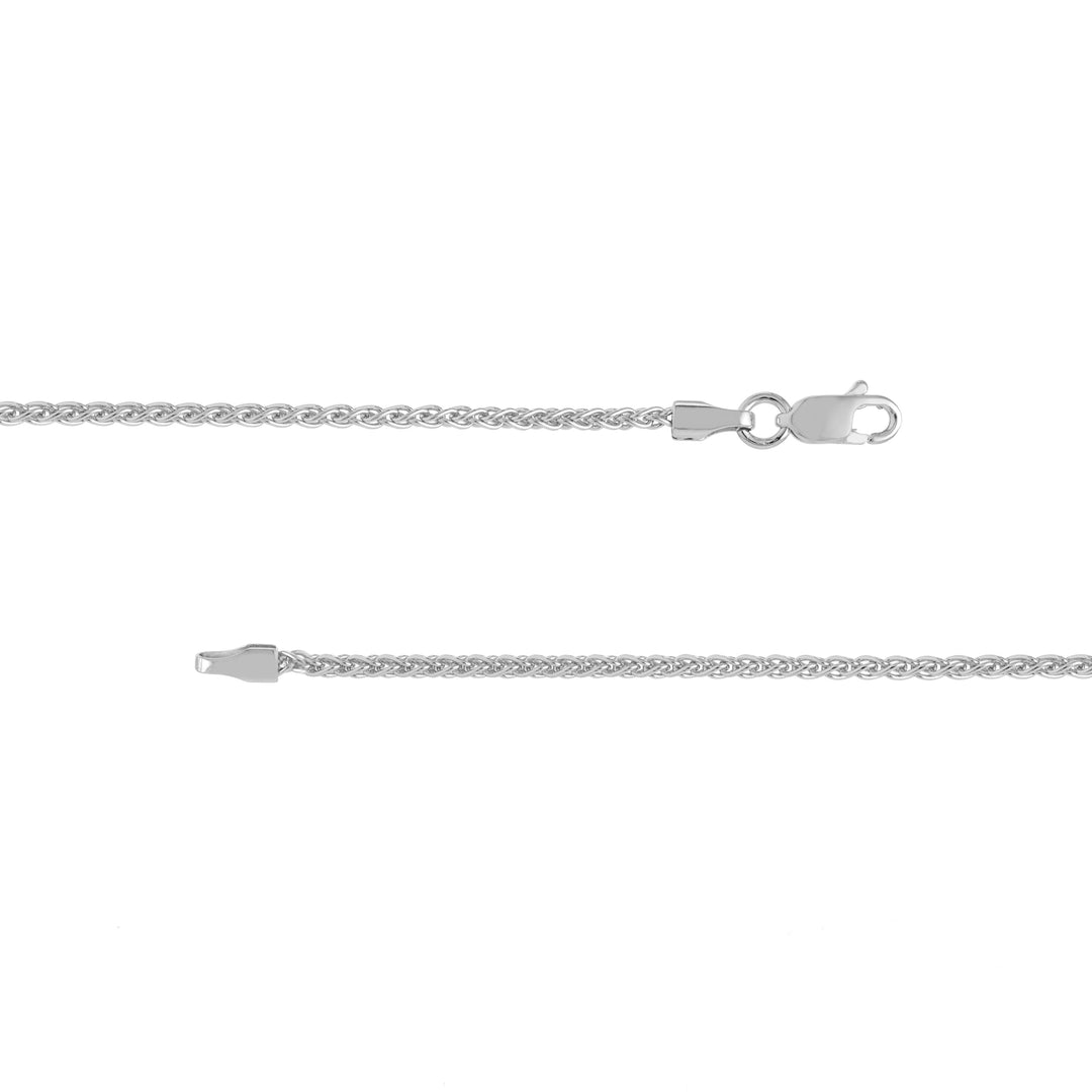 Sterling Silver 1.65mm Wheat Chain with Lobster Lock
