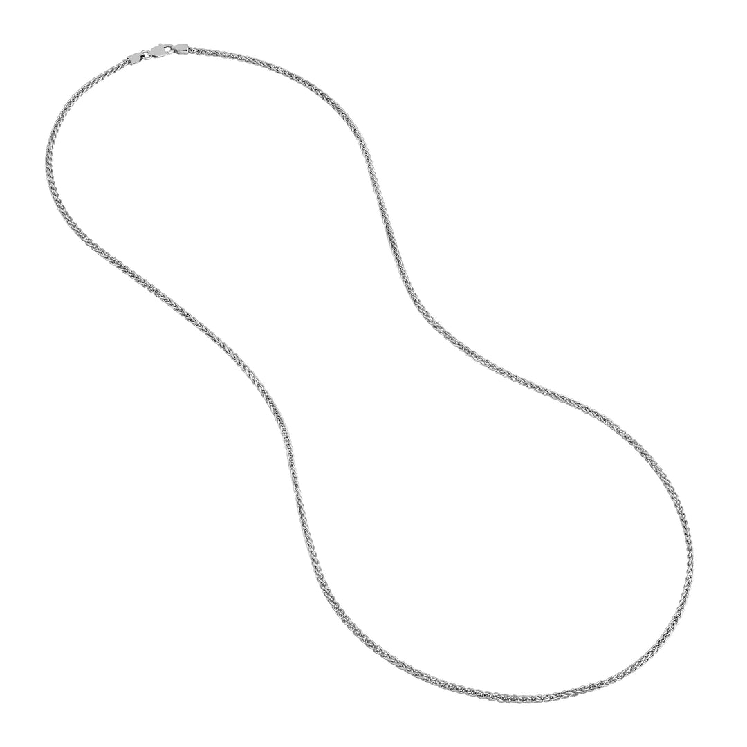 Sterling Silver 2.25mm Wheat Chain with Lobster Lock
